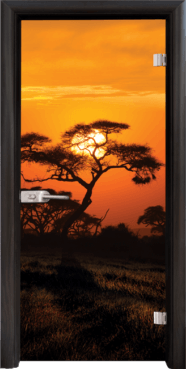 Print G 13 17 African Sunset B